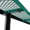 Flash Furniture Mantilla Rectangle Picnic Table, Green, Expanded Metal Mesh Top, Black Frame W/ Anchors, 72-1/4 in L SLF-EML72-H48L-GN-GG - alternate 5